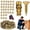 30 Set, variant on 6×14mm Short Expansion Screw Set, Cabinet Hinge Repair Screws and Wall Anchors for Stripped Thread Restoration, Sleeve Anchor Bolts for 6 mm Drill Holes in Wood, Tile and Stone (30 Set)