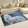 thumbnail image 2 of SKYSONIC Lightweight Non Slip Carpet Mats Area Soft Rugs Floor Mat Rug Decoration for Kids Room Living Room 60 x 39 inches Unicorn in Bright Sky, 2 of 6