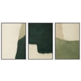 thumbnail image 6 of Framed Canvas Print Abstract Wall Art Set of 3 Modern Decorative for Living Room Bedroom - 16"x24"x3 WHITE, 6 of 8