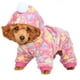 thumbnail image 1 of Rosa roja pata de perro XS Otoño Invierno ropa para mascotas traje de salto pijamas cálidos ropa para perros gatos animales pequeños, 1 of 8