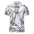 thumbnail image 2 of EGNMCR T-Shirts pour Homme Mode Personnalité Chemise Décontractée Coupe Ajustée à Manches Courtes Imprimée Col Rabattu Blouse & Chemise Cadeaux pour Hommes, 2 of 9