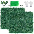 thumbnail image 4 of GOTGELIF® 12 PCS 10"x10" Artificial Boxwood Panels, Boxwood Hedge Wall Panels, Artificial Grass Backdrop Wall 2", Privacy Hedge Screen UV Protected for Outdoor Indoor Garden Fence Backyard, 4 of 13
