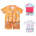 thumbnail image 1 of GYRATEDREAM Kids Float Swimsuit Buoyancy Sticks for Baby Boys Girls One Piece Floating Swim Vest Training Aid Swimwear 2-9 Years, 1 of 8