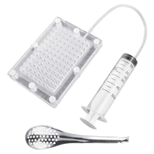 Caja para , cuentagotas de esferificación, de gastronomía , 96 agujeros, de de huevas de pescado, , SM SunniMix fabricante de caviar molecular