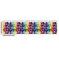 thumbnail image 3 of Ambesonne Colorful Fabric by the Yard Upholstery, Diagonal Houndstooth, 1 Yard, Multicolor, 3 of 5