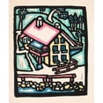 thumbnail image 2 of Reijer Stolk 12x14 Black Ornate Wood Framed Double Matted Museum Art Print Titled: House on a Hill (1906), 2 of 5