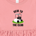 thumbnail image 4 of Inktastic Baby Golfing New to the Club Girls Baby Dress, 4 of 5