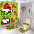 thumbnail image 1 of Set de cortinas de baño navideñas Desmilo, 4 unidades, 1 of 6