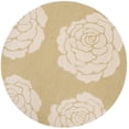 thumbnail image 2 of SAFAVIEH Cambridge Permelia Geometric Wool Area Rug, Light Gold/Ivory, 6' x 6' Round, 2 of 7