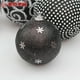 thumbnail image 4 of Adornos para árbol de Navidad Bola navideña de color negro de 8 cm Bola navideña de espuma negra plateada de 10 cm, 4 of 5