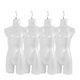 thumbnail image 1 of Atmos Homeware Maniquí de Niño y Niña | Exhibidor Infantil 3/4 de Plástico de Alta Resistencia con Gancho | Cuerpo Unisex para Ropa y Accesorios | Paquete de 4 Piezas color Blanco, 1 of 5