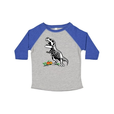 

Inktastic Halloween T-Rex Skeleton in the Pumpkin Patch Gift Toddler Boy or Toddler Girl T-Shirt
