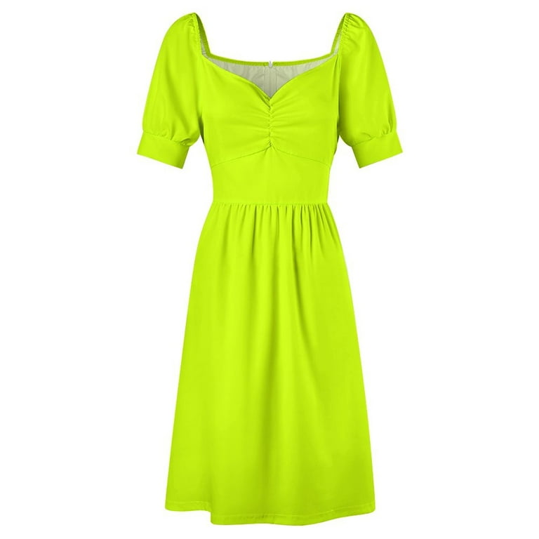Bright green lime neon color Sleeveless Dress loose summer dress dresses for special events evening dresses women Womens dresses - Walmart.com Bright green lime neon color Sleeveless Dress loose summer dress dresses for special events evening dresses women Womens dresses - Walmart.com