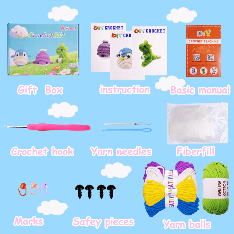 Yarniss Beginner Crochet Kit with Amigurumi Animals photo 4