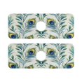 thumbnail image 7 of Yayeee Faucet Mat for Kitchen Sink 14.7" Diatomite Long Splash Guard Pad, Peacock Feather, 2 Pack, 7 of 7