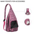 thumbnail image 2 of Aesthetic Cheetah Sling Backpack - Fashion Forward Spot Pattern, Layered Storage Shoulder Bag, 2 of 4