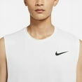 thumbnail image 3 of Nike Pro Men's Dri-FIT Sleeveless Tank Top CZ1184-100 White, 3 of 3