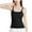 Black, variant on lmcalzta Womens Camisole Tops Built in Bra Spaghetti Strap Cami Tank Homewear Pajama Tshirt Undershirts