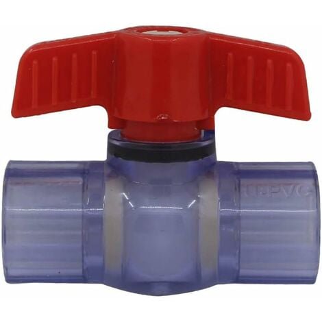 Dinheiro lune-Válvula de bola de PVC 20 25 32 40 50 63 mm válvula adhesiva válvula de bola esférica válvula de bola de piscina (diámetro interior 50 mm)