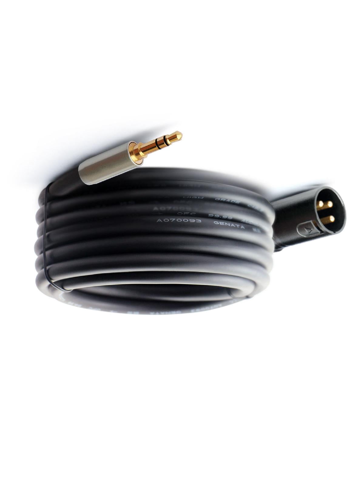 Universal 3.5mm Male to XLR Male Adapter Cable Microphone Cord Connect Devices for Mixing Console Power Amplifier