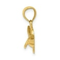 thumbnail image 2 of 14K Yellow Gold Solid Polished Finish Shark Charm Pendant, 2 of 3