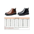 thumbnail image 2 of Woobling Mens Breathable Ankle Boots Office Anti Slip Pointed Toe Booties Casual Brown 7.5, 2 of 9