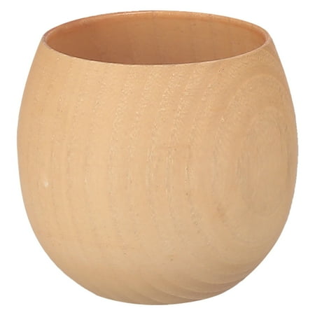 

Ymiko Wooden Cup Handmade Coffee Cup With Brush For Office For Home