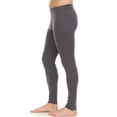 thumbnail image 3 of Woolverino - Men's Merino Wool Midweight Flyless Running Tights - Base layer Bottoms - Charcoal Gray - Medium, 3 of 4