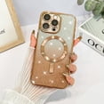 thumbnail image 2 of Case for iPhone 15 Pro Case for Women [Compatible with MagSafe] Full Camera Protection Plating Luxury Glitter Bling Soft TPU Shockproof Protective Cover for 15 Pro - Golden, 2 of 12