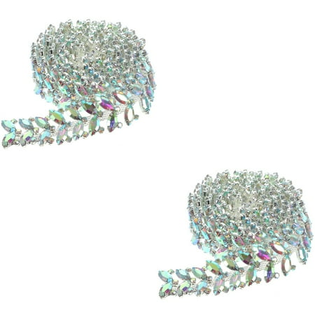 2pcs Decorative Shoe chain Reusable Bag Jewelry charm Wedding Shoe Decor Clothes Bag Accessory