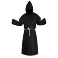 thumbnail image 4 of Friar Medieval Robe Horror for Theme Party Stage Performance Dress up Black, 4 of 10