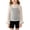 White-3, variant on Girls Sheer Mesh Overlay Shirts Lace Crew Neck Ruffle Sleeve Tops Floral Embroidery See Through Summer Blouse