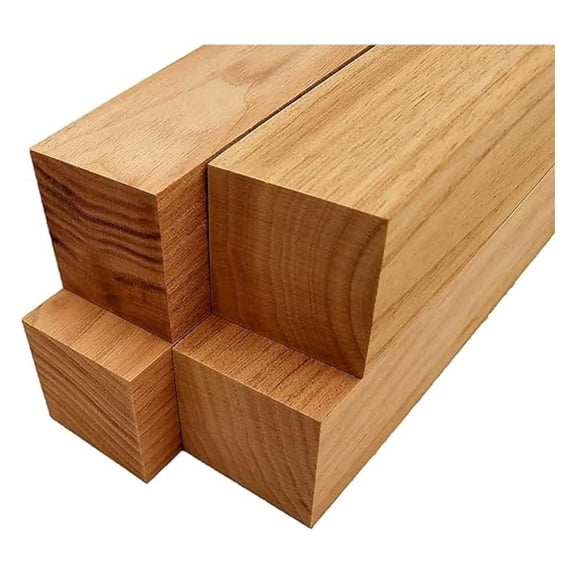 Butternut Lumber Square Turning Blanks Carving Blocks - 1.5" x 1.5" (4 Pieces) (1.5" x 1.5" x 6")