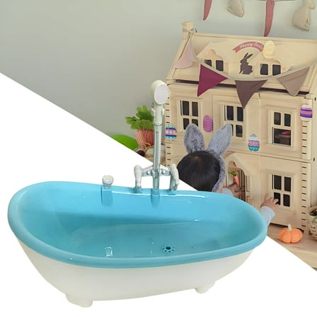 CYFW Dollhouse Bathtub Dollhouse Furniture Accessory Tub Model Toy for 12inch Doll Holiday Gifts