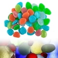 thumbnail image 2 of 50 Pcs Glow In The Dark Garden Pebbles Glow Stones Rocks For Walkways Garden Path Patio Lawn Garden Yard Decor Luminous Stones, 2 of 8