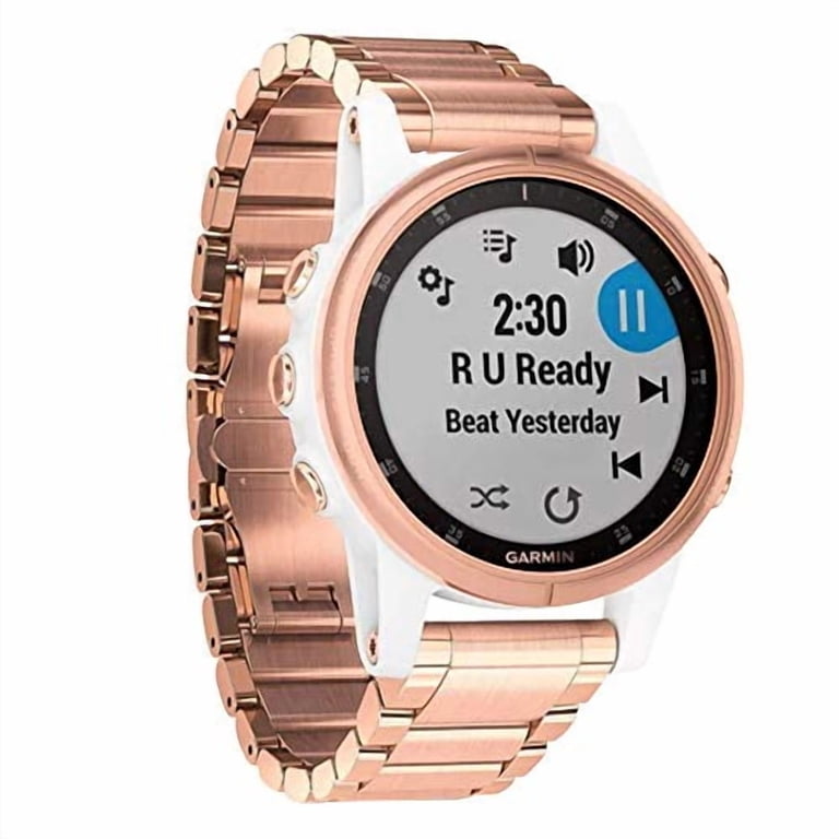 Garmin Fenix 5S Plus Sapphire GPS Watch White Rose Gold  display picture 1