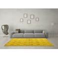thumbnail image 3 of Ahgly Company Machine Washable Indoor Rectangle Abstract Yellow Modern Area Rugs, 8' x 12', 3 of 4