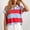 Blue, variant on Blue Tops for Women Trendy Short Sleeve Collared French Chic Casual Fashion Striped Blouses & Tops Blue,S