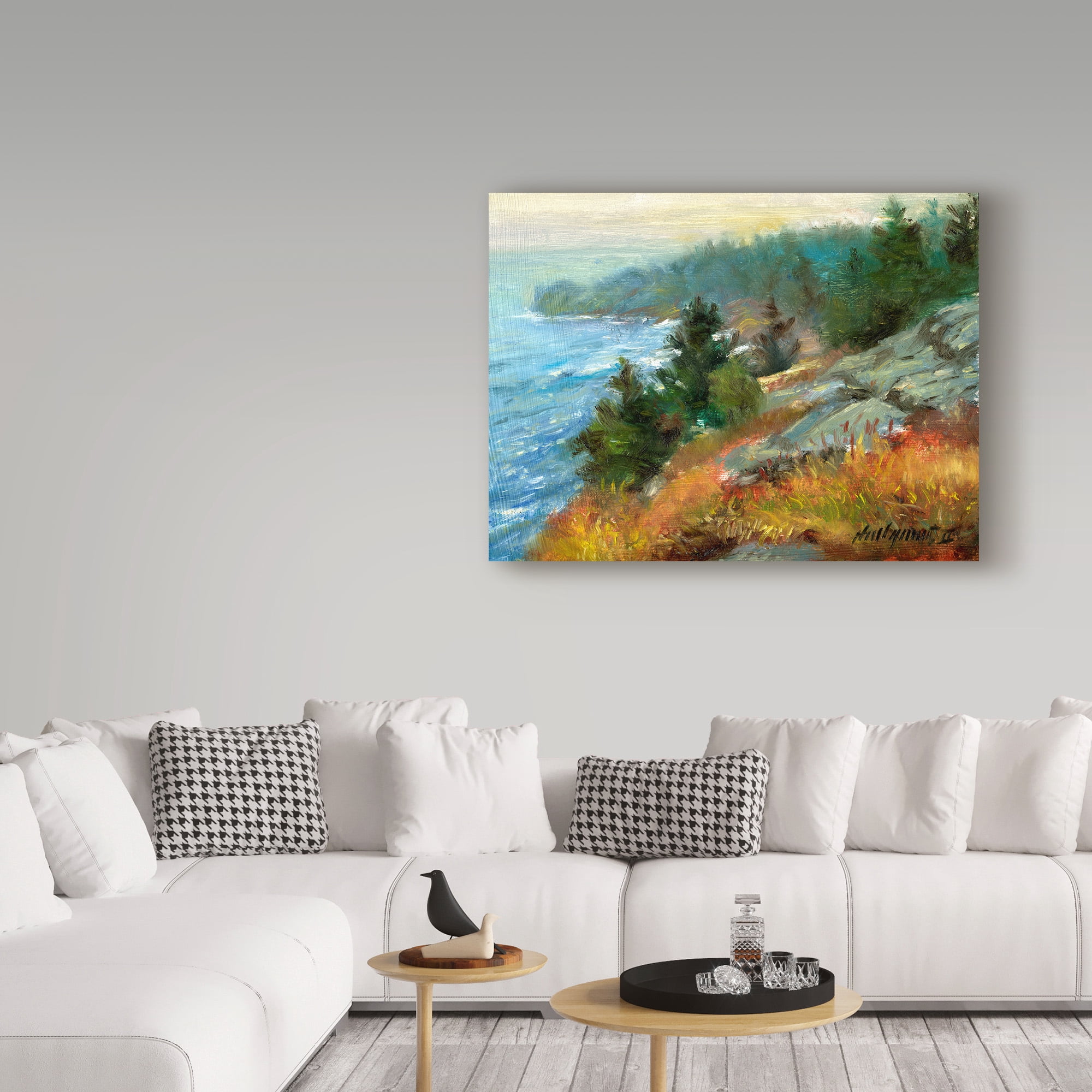 Trademark Fine Art 'White Head Monhegan Island' Canvas Art by Hall Groat Ii