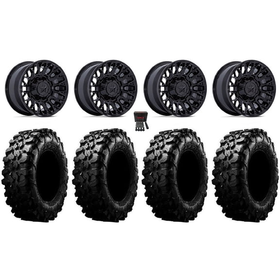 MSA Clubber 14" Wheels Black 32" Carnivore Tires Polaris RZR XP 1000 / PRO XP / Ranger XP 900/1000