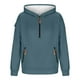 thumbnail image 4 of Sudadera con capucha para hombre, informal, a la moda, lisa, con cremallera, de manga larga, con bolsillo, de poliéster, 4 of 5