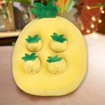 thumbnail image 2 of Fuzzy Pulling Radish Toy Pulling Radish Plush Toy Carrot Strawberry Pineapple Shape Fuzzy Soft Educational Pp Cotton Stuffed Small Pet Rabbit Foraging, 2 of 8