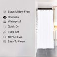 thumbnail image 2 of PEVA Plastic Shower Curtain Liner Mildew Resistant Shower Liner with 12 hooks, 2 of 2
