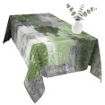 thumbnail image 2 of Sage Green Grey Table Cloth Waterproof Tablecloths, Abstract Art Oil Painting Modern Geometric Tablecloth Dining Table Cover for Kitchen Party Tabletop Outdoor, Rectangle Tablecloth 54x108 Inch, 2 of 9