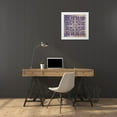 thumbnail image 3 of Grey, Jace 20x20 White Modern Wood Framed Museum Art Print Titled - Purple Pattern 6, 3 of 4