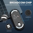 thumbnail image 3 of Wireless Office Mouse with Battery Level Visible, Ultra Slim 2.4G Rechargeable Mouse 1600 DPI for Mac/Ipad, 3 of 9