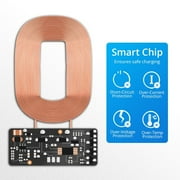 SPRING PARK Portable Sticky USB Type-C Qi Wireless Charging Receiver for iPhone Android