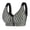 Black Womens Bras, variant on Bras for Older Women No Underwire Plus Size Tshirt Bra Womens Lightly Linen Striped Front Closure Bra 36-52