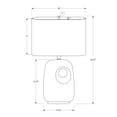 thumbnail image 3 of Lighting - 26"h - Table Lamp - White Ceramic - Ivory/Cream Shade - Contemporary, 3 of 4