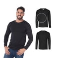 thumbnail image 3 of Playera Peso Completo Cuello Redondo Manga Larga para Caballero, Color Negro, Talla Chica, 100% Algodón. Yazbek C0304, 3 of 3